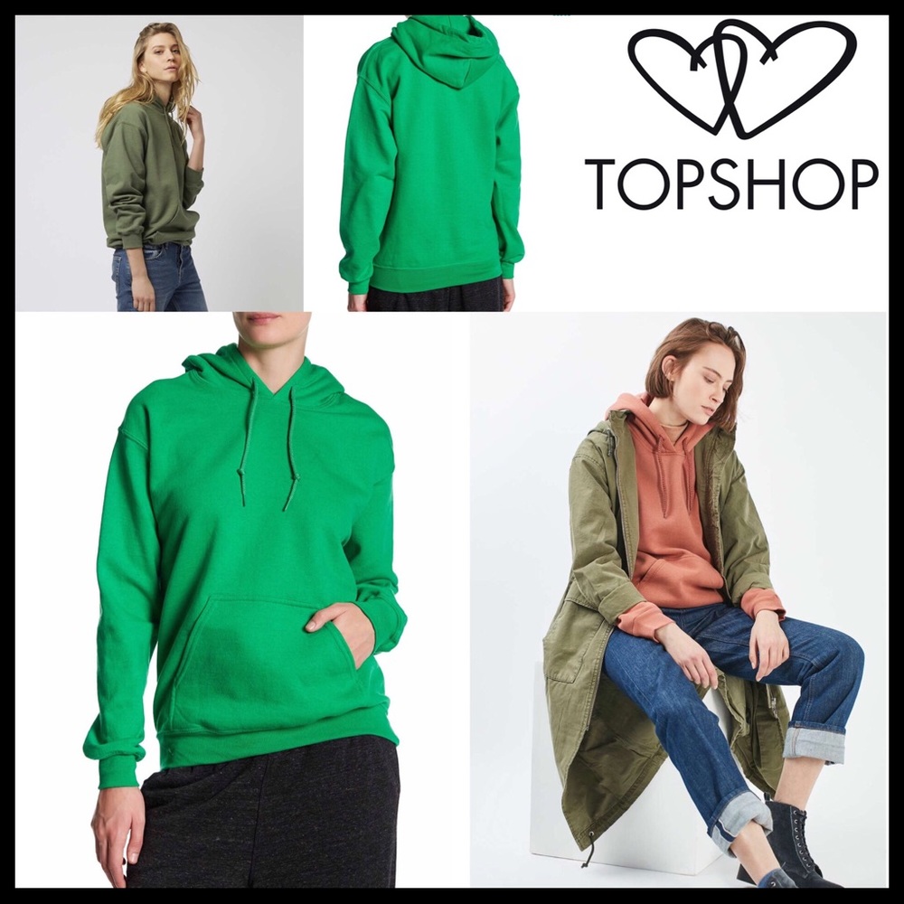 TOPSHOP PULLOVER HOODIE SWEATSHIRT HOODED TOP A2C - Picture 6 of 8
